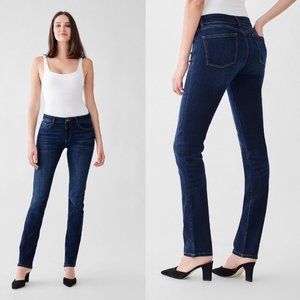 DL1961 Coco Mid Rise Curvy Straight Solo